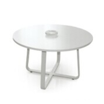 Latest Modern Furniture White Round Office Meeting Table (FOH-QD12-A)